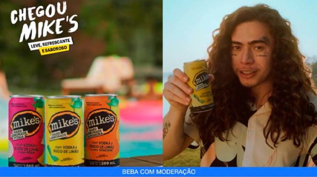 Whindersson Nunes em campanha para Mike's Hard Lemonade
