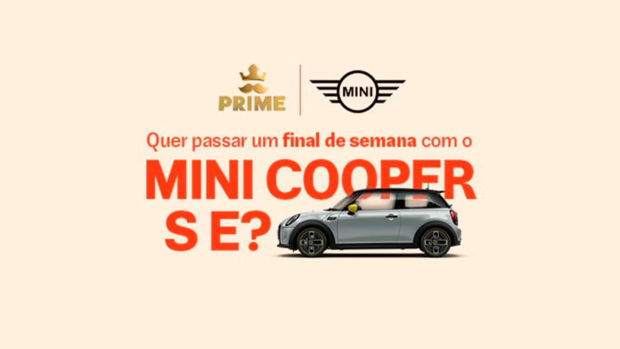 Ação do Rappi com MINI Cooper S E.