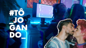 Jean Luca na campanha do Tinder com música tema de Anunciação.