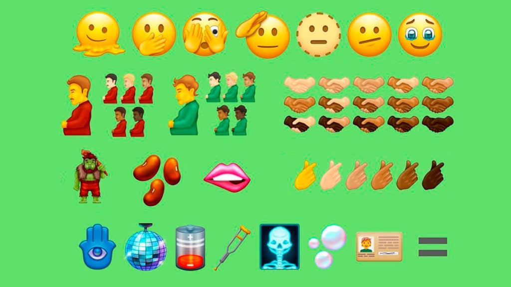 unicode-novos-emojis Novos emojis da Unicode.