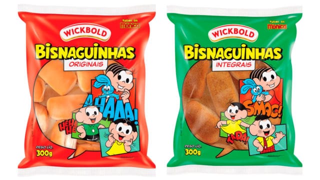 Bisnaguinhas Wickbold Turma da Mônica.