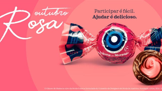 Campanha da Cacau Show para o Outubro Rosa.