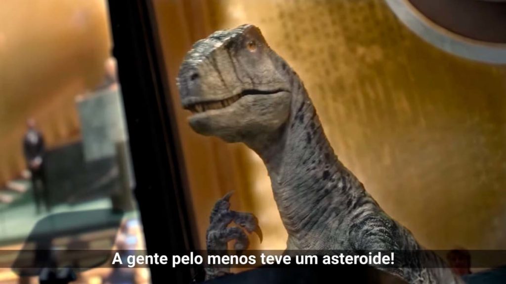 ONU usa dinossauro em alerta sobre emergência climática