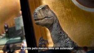 ONU usa dinossauro em alerta sobre emergência climática