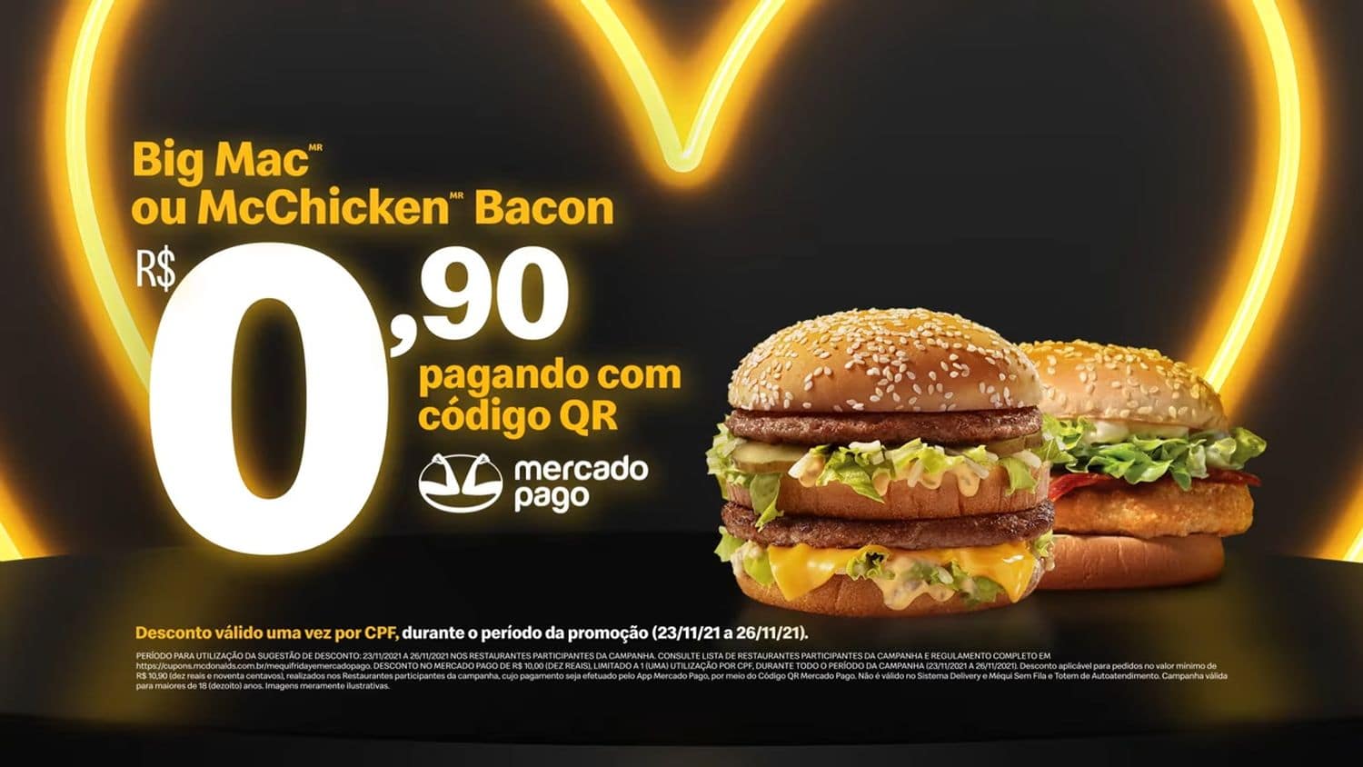 McDonald’s oferece Big Mac a R$ 0,90 na Black Friday