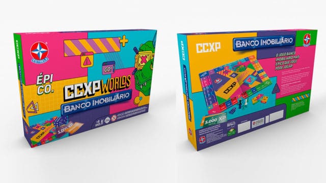 A foto apresenta o Banco Imobiliário CCXP da Estrela.
