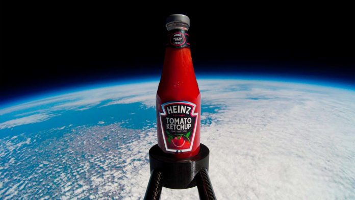Heinz lança ketchup ao espaço