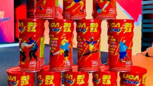 Latas colecionáveis Liga Nescau