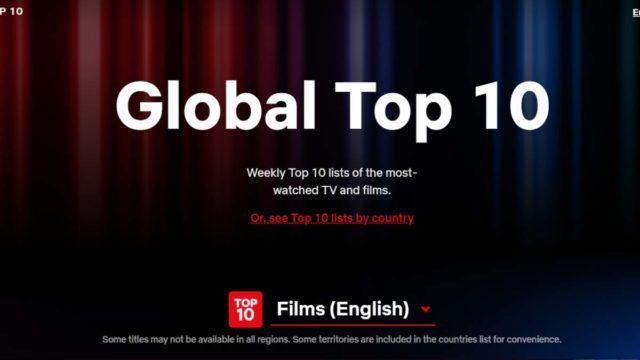 Netflix lança site mostrando rankings de audiência de filmes e séries