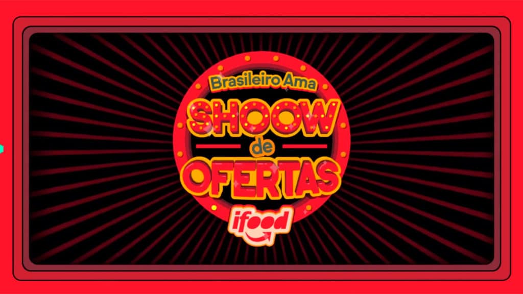 ifood-caca-ao-tesouro A foto apresenta o logo do Shoow de Ofertas do iFood, para divulgar o caça ao tesouro do app.