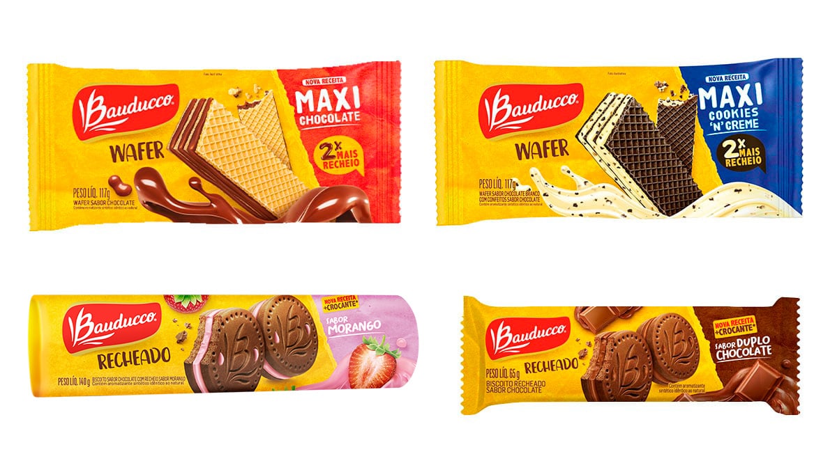 Bauducco renova layout das suas embalagens de biscoitos