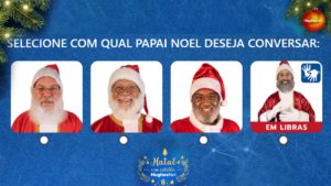 Hughes apresenta ação de Natal interativa com Papais Noéis