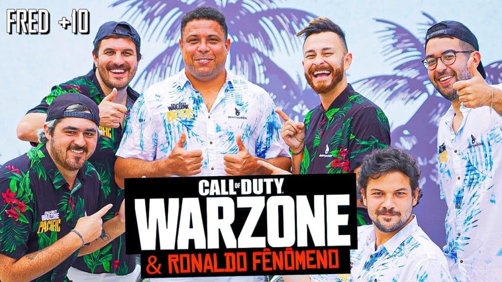 Ronaldo Fenômeno Warzone Pacific com Fred no canal Desimpedidos