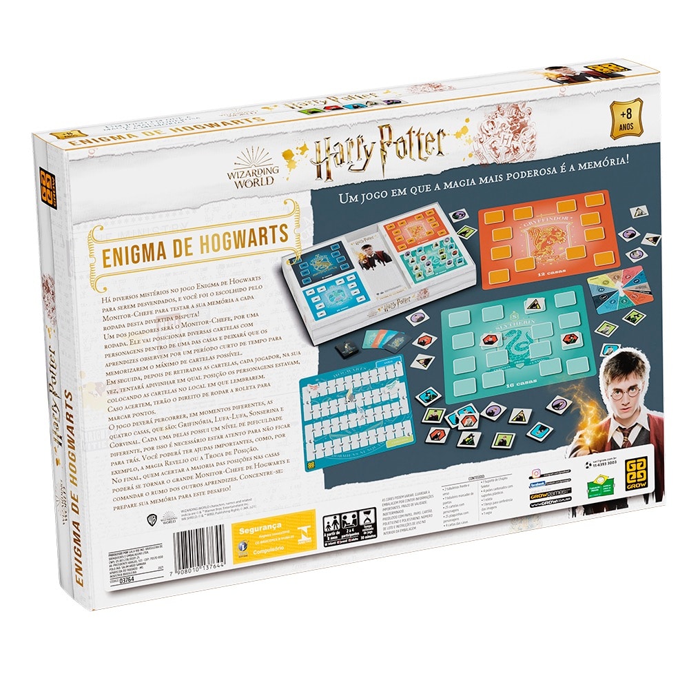 Jogo Escola de Magia Harry Potter Tabuleiro Copag, Shopping