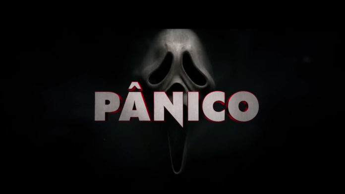 A foto apresenta o logo de Pânico, que bateu mais de R$ 4 milhões no primeiro fim de semana.