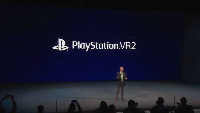 A foto mostra o evento de apresentação do PlayStation VR2.