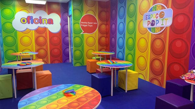 Espaço Pop It no Shopping Metrô Santa Cruz.