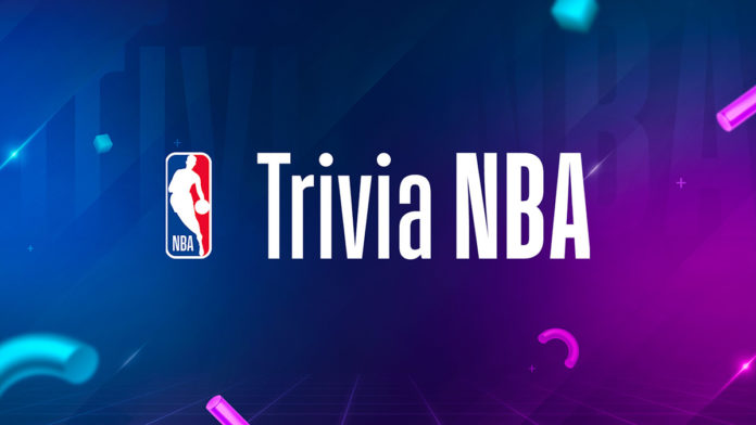 A foto apresenta o logo da Trivia NBA.