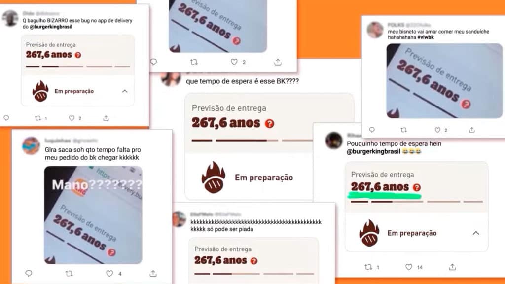 A foto apresenta a campanha sobre equidade salarial do Burger King.
