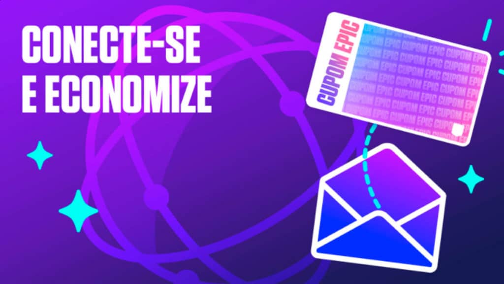 epic-games-cupom-50 A foto apresenta o cupom de R$ 50 de desconto da Epic Games.