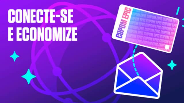 A foto apresenta o cupom de R$ 50 de desconto da Epic Games.
