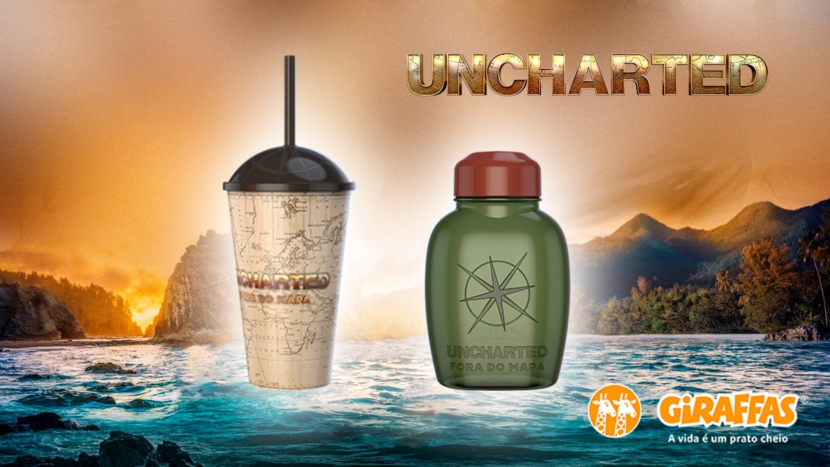 Giraffas traz brindes do filme Uncharted