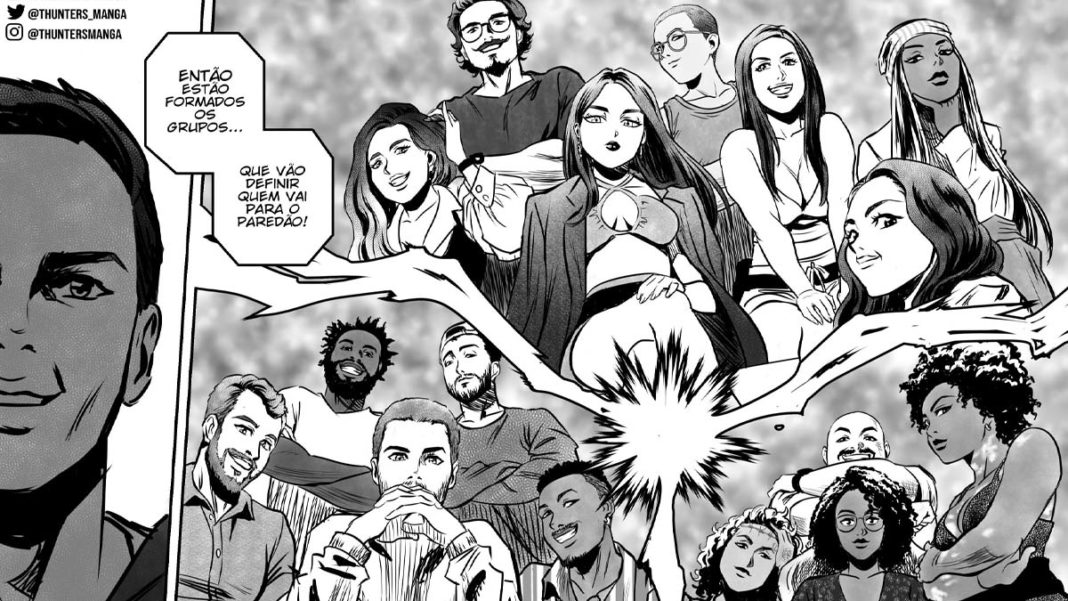 Ilustrador transforma cenas do BBB 22 em mangá