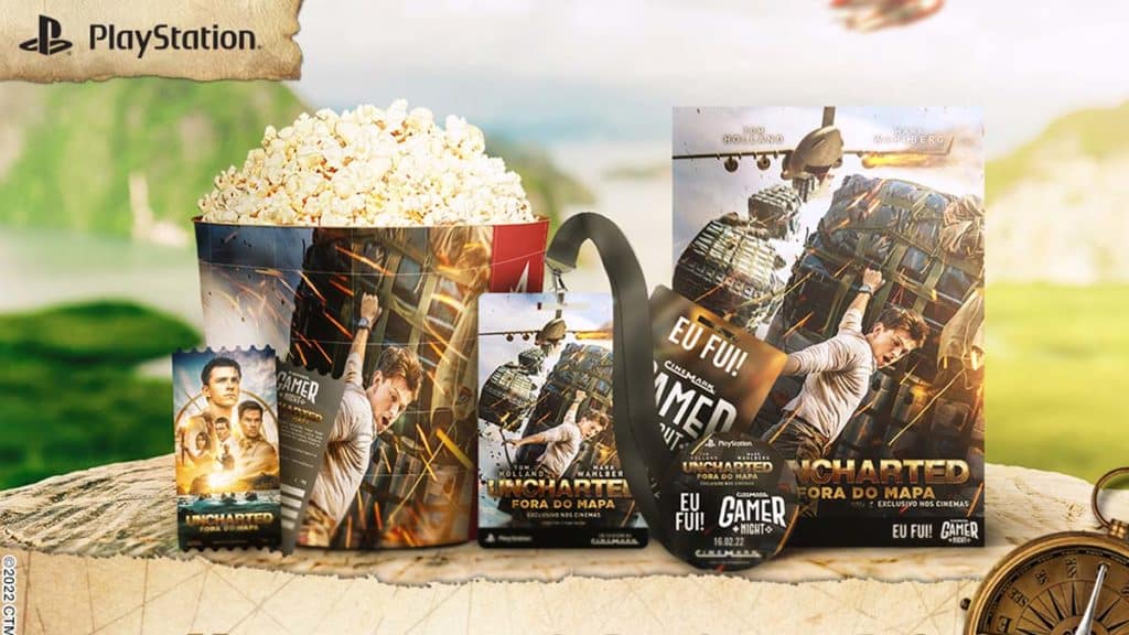 Cinemark anuncia Gamer Night Uncharted para exibição imersiva do filme