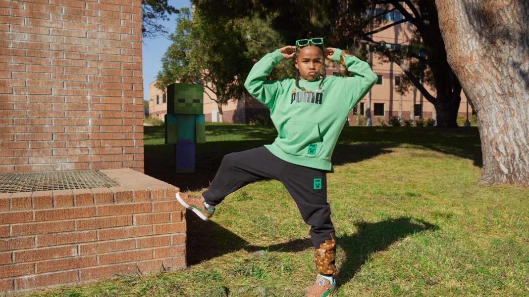 Puma lança coleção de roupas em collab com Minecraft