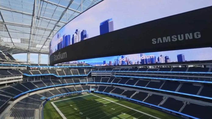 Samsung instala maior videoboard de LED do mundo no estádio onde ocorreu final do Super Bowl