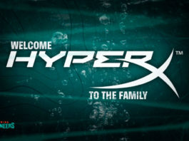 A foto apresenta a parceriada HyperX com o Misfits Gaming Group.