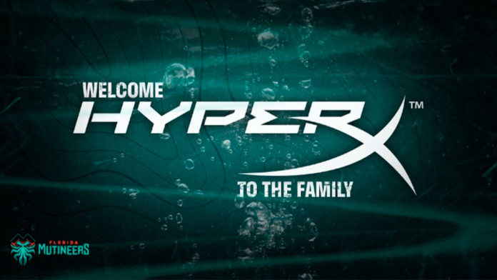 A foto apresenta a parceriada HyperX com o Misfits Gaming Group.