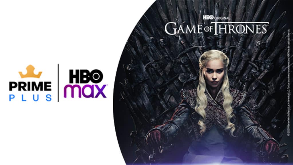 A foto apresenta a parceria entre o Rappi Prime e a HBO Max.