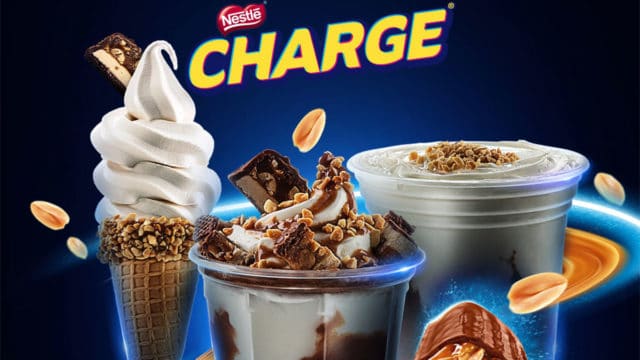 A foto apresenta as novas sobremesas do Girafas com Charge.