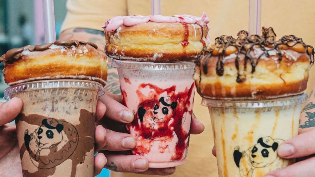 A foto apresenta os novos milk-shakes da The Good Cop.