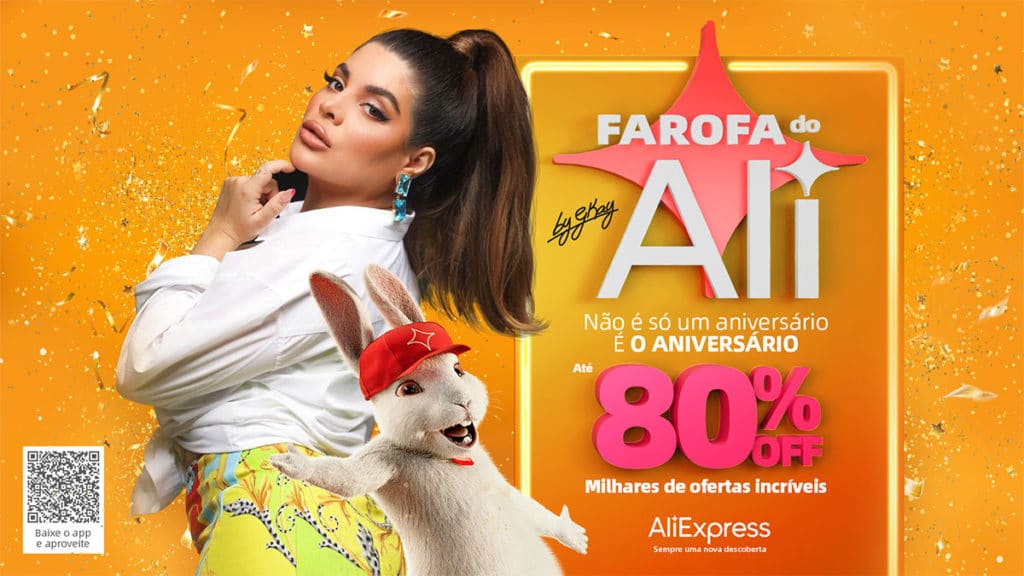 A foto apresenta a Farofa do Ali do AliExpress.