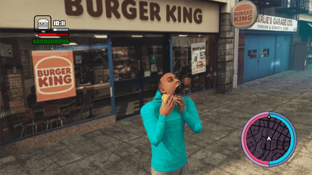 A foto apresenta um dos bugs da campanha de cupons escondidos do Burger King.