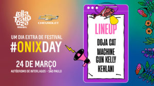 A foto apresenta o banner do #OnixDay da Chevrolet.