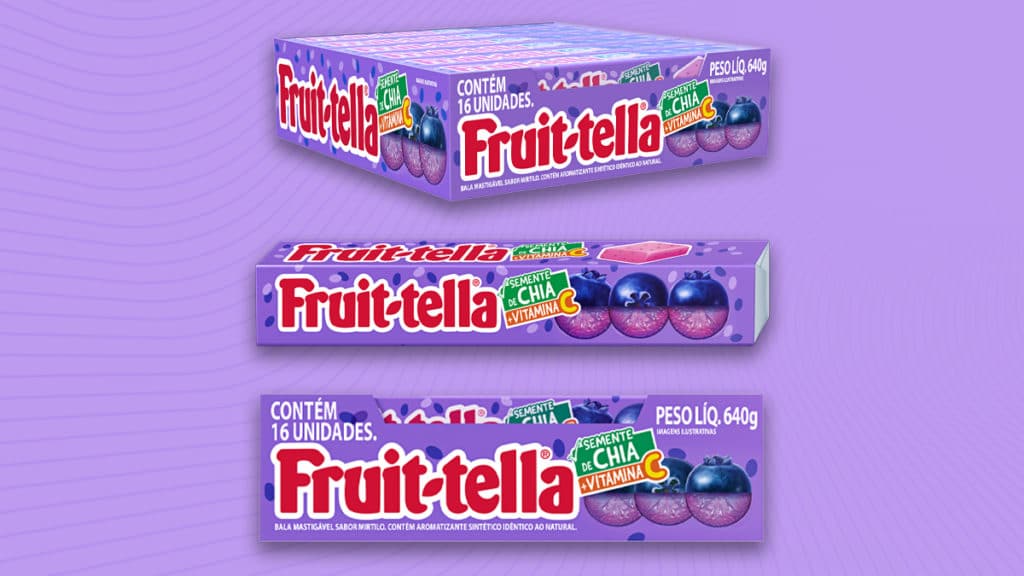Fruittella lança bala mastigável com semente de chia