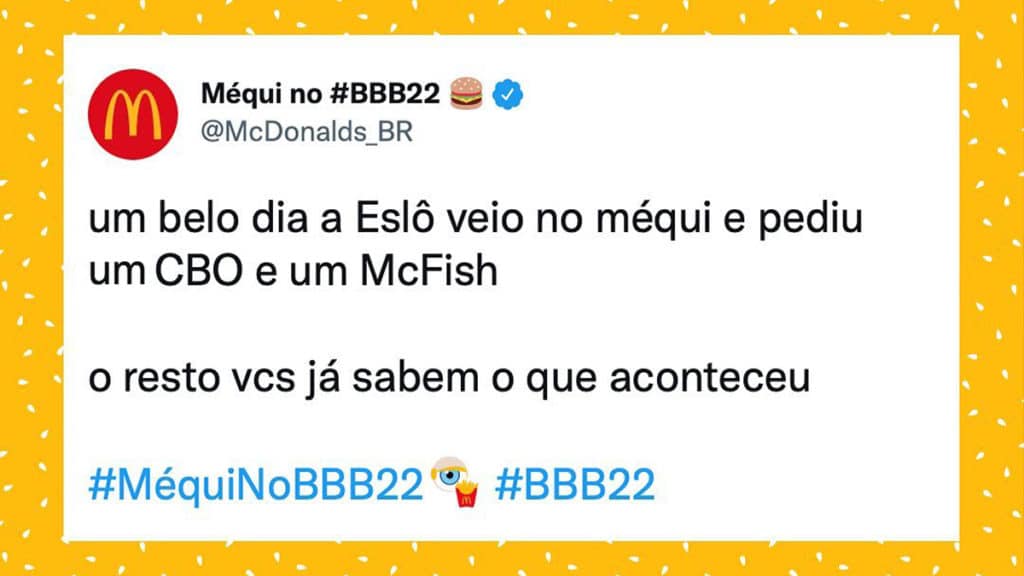 McDonald's Eslovênia BBB 22