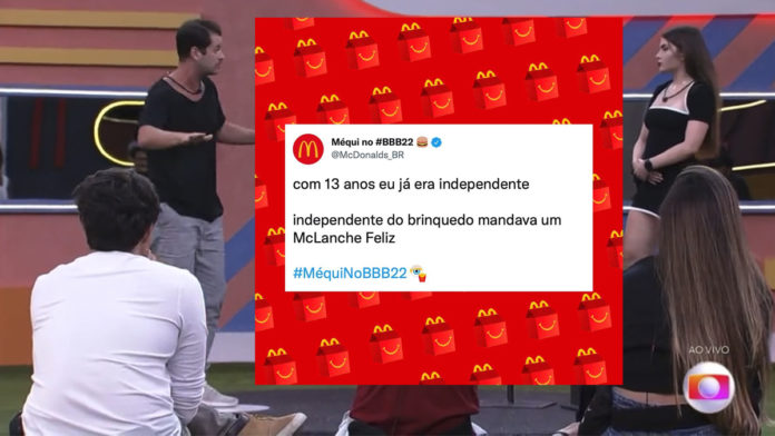 McDonald's brinca com declaração de Jade Picon no BBB 22
