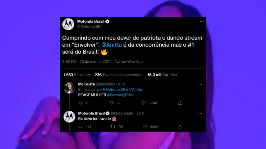 Motorola cutuca Samsung no Twitter