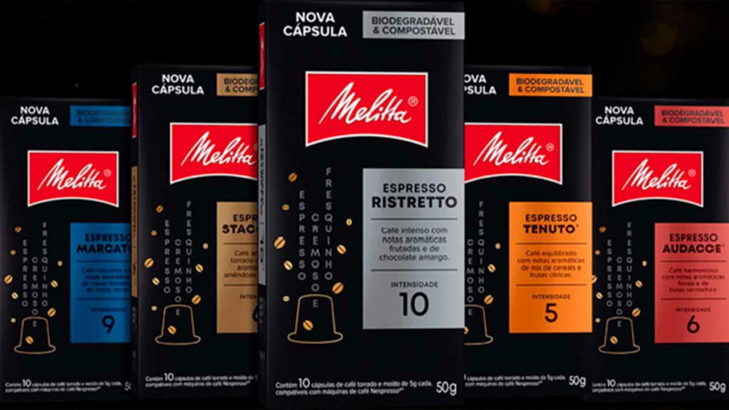 A foto apresenta as cápsulas de Melitta que estarão no Restaurant Week.
