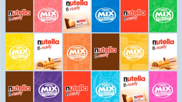 A foto apresenta a ação de Nutella com Lollapalooza.