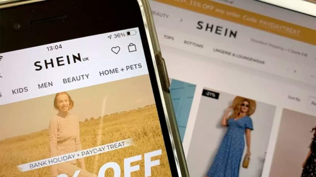 shein-loja-fisica A foto apresenta o site da Shein, que vai abrir uma loja física no Brasil.