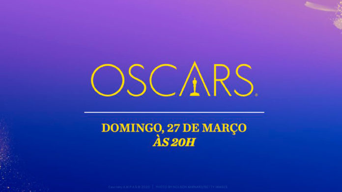 A foto apresenta o banner do Oscar no TNT e TNT Séries.