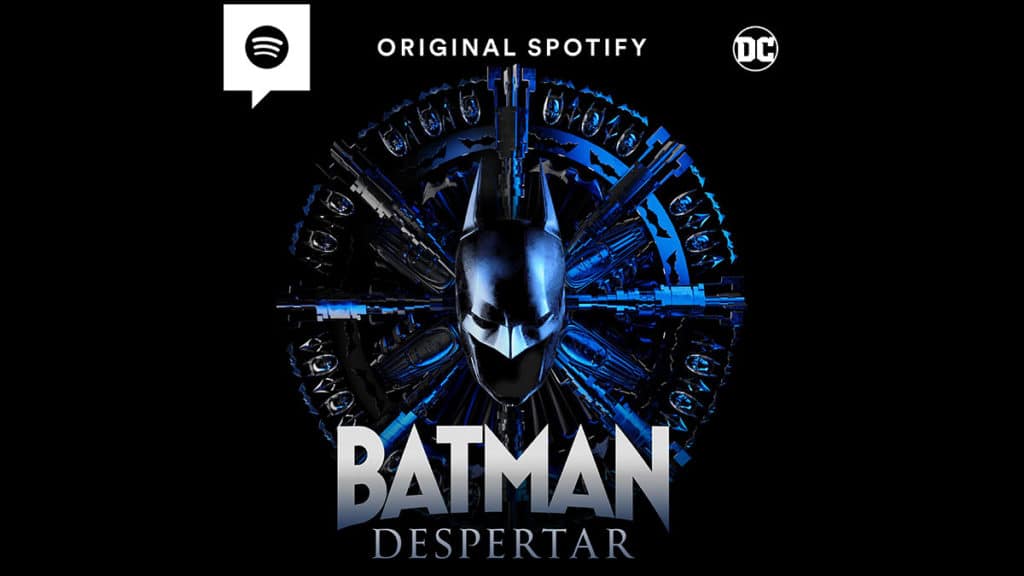 A foto apresenta a áudiossérie Original Spotify Batman Despertar.