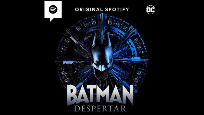 A foto apresenta a áudiossérie Original Spotify Batman Despertar.