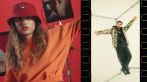 Giovanna Grigio e Pedro Calais da Lagum na campanha da FILA