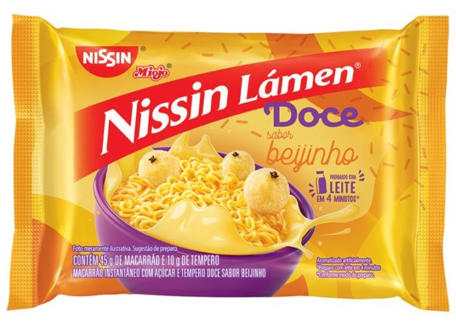 Nissin Miojo ganha sabores Beijinho e Chocolate - GKPB - Geek Publicitário